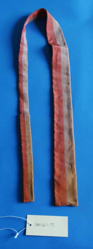 Red and Tan Vertically Striped Tie