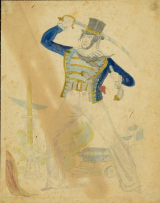 Drawn sketch of T.P. Cooke as Tar or a British sailor.