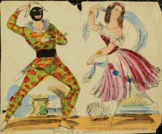 Mr. H. Lewis as Harlequin, Miss Cushnie as Columbine