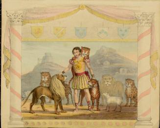 Mr. Van Amburgh in the Character of the Brute Tamer of Pompeii