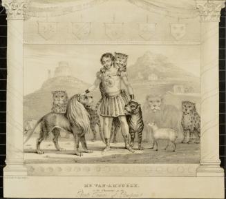 Mr. Van Amburgh in the Character of the Brute Tamer of Pompeii