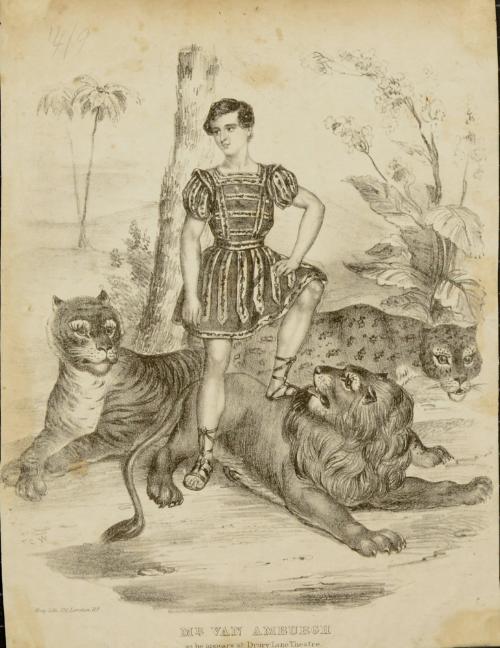 Mr. Van Amburgh as he appears at Drury Lane Theatre.
