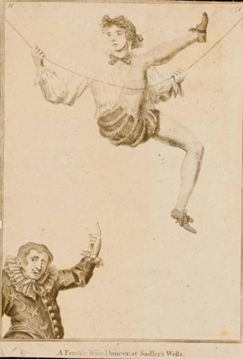 A Female Wire Dancer at Sadler's Wells