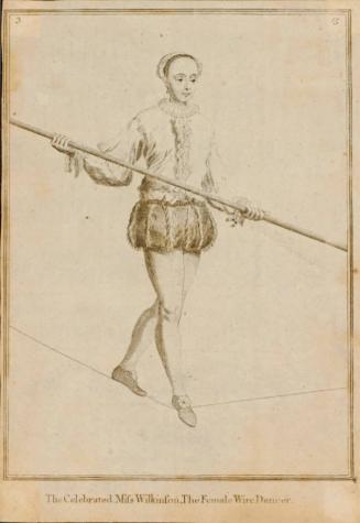 The celebrated Miss Wilkinson, The Female Wire Dancer