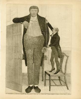 Mr. O'Brien the Irish Giant, the Tallest Man in the Known World Being Near Nine Feet High