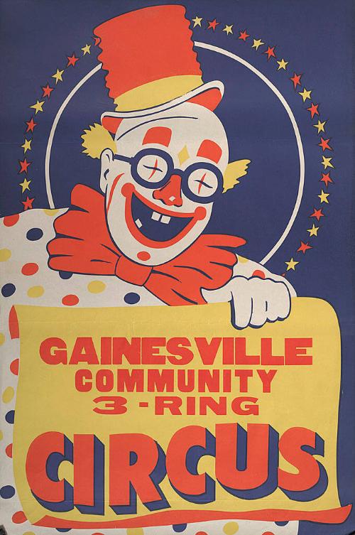 Gainesville Community Circus: Clown with Glasses