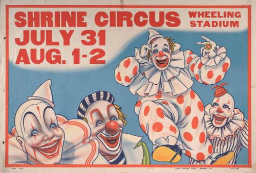 Shrine Circus: Four Clowns