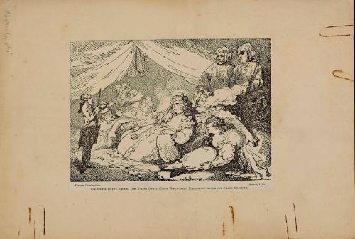 The Dwarf in the Harem. The Polish Dwarf (Count Baruwlaski) performing before the Grand Seigneiur