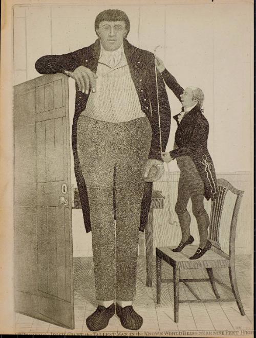 Mr. O'Brien, the Irish Giant, the Tallest Man in the known World Being Near Nine Feet High