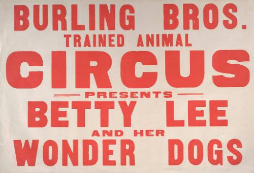 Burling Bros.: Betty Lee and Her Wonder Dogs