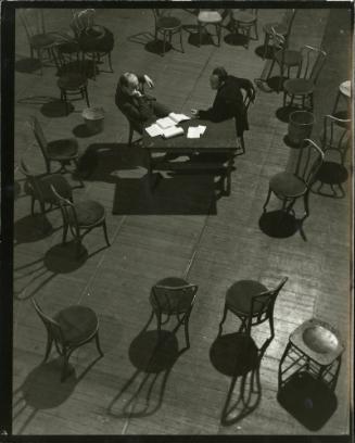 After Rehearsal (of 'The Case of Clyde Griffiths'; Morris Carnovsky and Lee Strasberg)