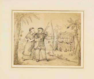 The Wild Indian Chief and Wife, as exhibited at 23 New Bond Street