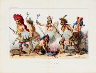 Scene de L'Alarme de Guerre, Executee par les Indiens