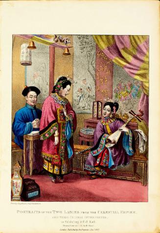 Portraits of the Two Ladies from the Celestial Empire and their Chinese Interpreter