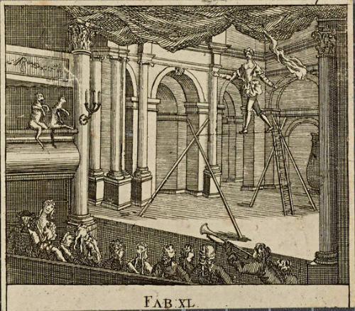 Book illustration of the Fable of Two Monkeys