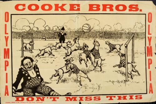 Playbill for Cooke's Circus. 1911