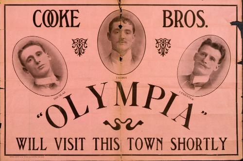 Playbill for Cooke's Circus. 1911