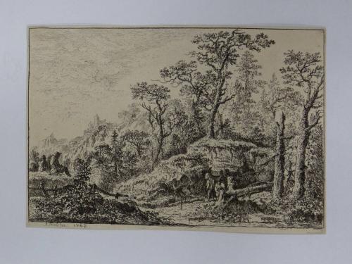Mountain Landscape with Travellers Resting