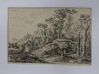 Mountain Landscape with Travellers Resting