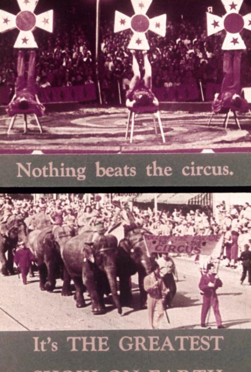 FILM GSOE Still - acrobats and elephants (sepia)