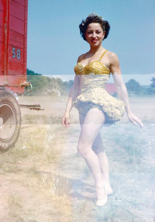Lady in yellow costume in BY