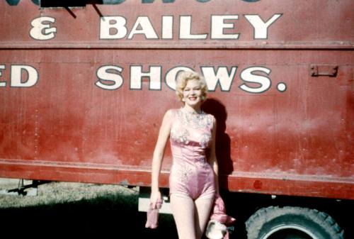 Lady in pink garb