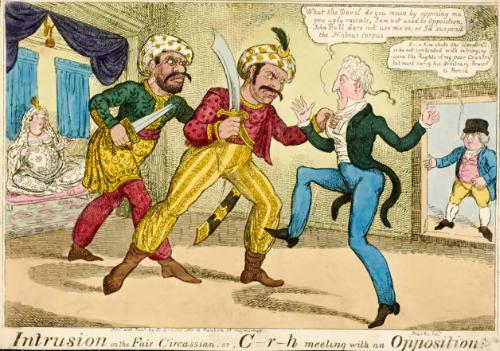 Intrusion on the Fair Circassian, or C-r-h meeting with an Opposition