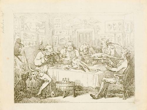 Sir Joseph Banks about to Eat an Alligator, or The Fish Supper