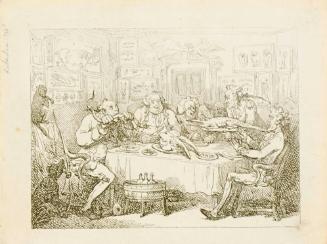 Sir Joseph Banks about to Eat an Alligator, or The Fish Supper