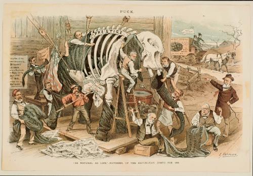 "As Natural As Life" - Patching Up The Republican Jumbo for 1888