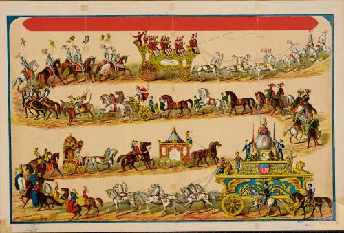 Lithograph of a Circus Parade