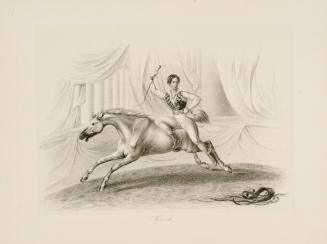 Equestrian lithograph; Heinrich