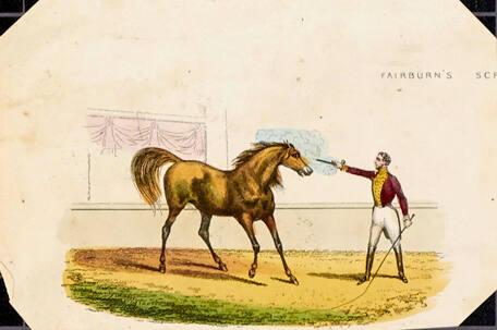 Scene from a sheet of Fairburn's Scraps, upper left corner