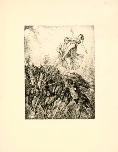 Man and Woman on two horses