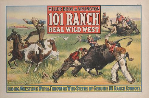 101 Ranch Wild West: Riding, Wrestling Wild Steers