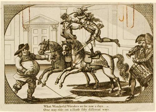 What Wonderful Wonders we see now a days - One may ride on a horse fifty different ways