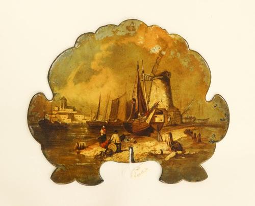Fan with Dutch Landscape