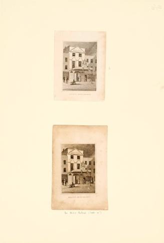 Two copies of an exterior view of Astley's Amphitheatre
