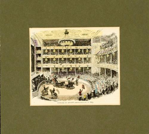 Interior of Astley's Amphitheatre in 1843