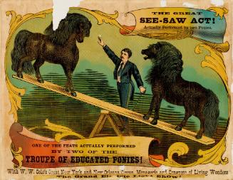 W.W. Cole: The Great See Saw Act! Actually Performed by Two Ponies