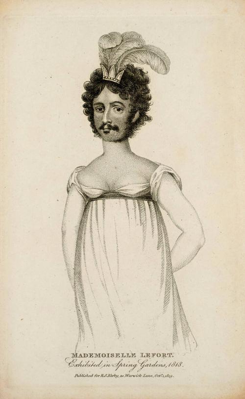 Mademoiselle Lefort, Exhibited in Spring Gardens, 1818