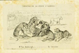 Mr. Van Amburgh, dans la fille de l'Emir, Sc. derniere