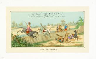 Le Saut des Barrieres Par le celebre Polichinel et sa troupe