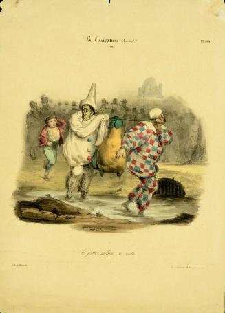 Le juste milieu se crotte. pl. 71 La caricature (Journal.)