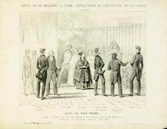 Visite de sa Majeste la Reine D'Angleterre au Theatre de Drury-Lane (a Londres)