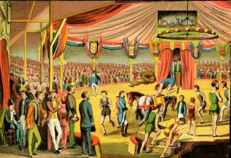 French cut out colored circus