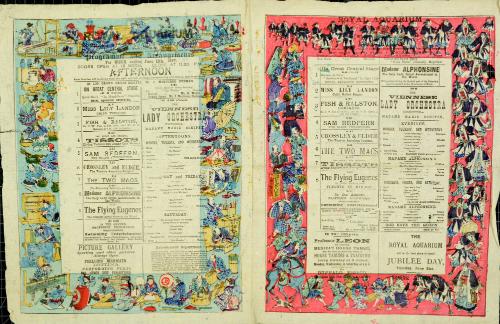 Double Page program for the Royal Aquarium; June 11, 1887