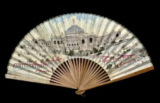 Philadelphia 1876 Centennial Art Gallery Fan