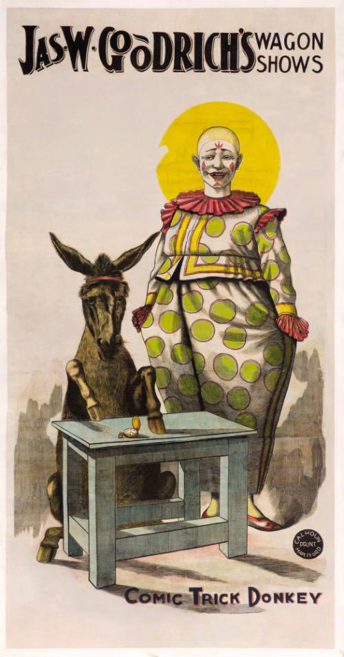 James W. Goodrich Wagon Show: Trick Donkey