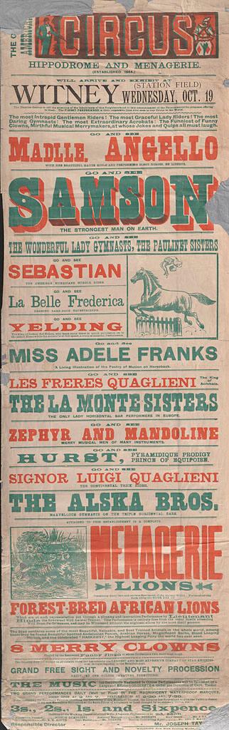 Great American Circus: Acts